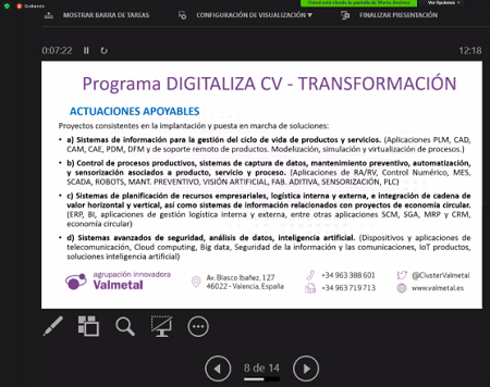Avetica subvenciones Digitaliza CV webinar Avetic y Femeval subvenciones Digitaliza CV