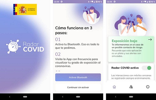 Radar Covid app